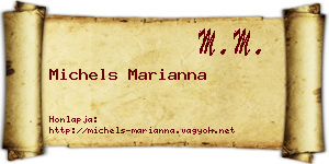 Michels Marianna névjegykártya